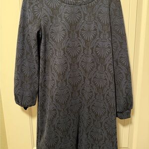 LOFT Navy Textured Dress